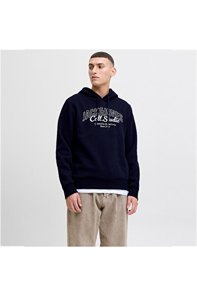 Jack & Jones Jack&Jones Makoto Men's Navy Blue Hooded Sweatshirt