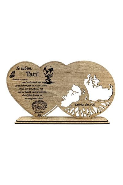 OEM Decoratiune blank inima copacul vietii, personalizata cu mesaj standard p...
