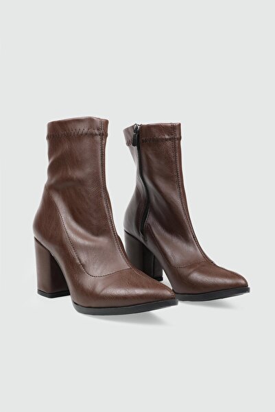 ayhnshoes Γυναικείες μπότες με μυτερή μύτη Stretch ψηλοτάκουνες ελαστικές γυναικείες μπότες με τακούνι