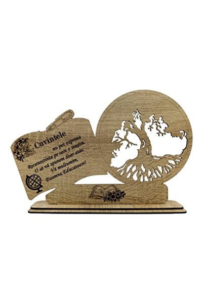 OEM Tablou copacul vietii cu carte, cadou personalizat cu mesaj standard pent...