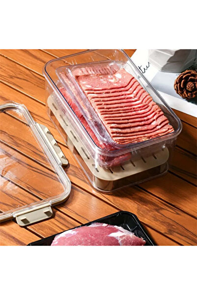 vivimall Portable lunch box with ice separator, Cream | FreshBox