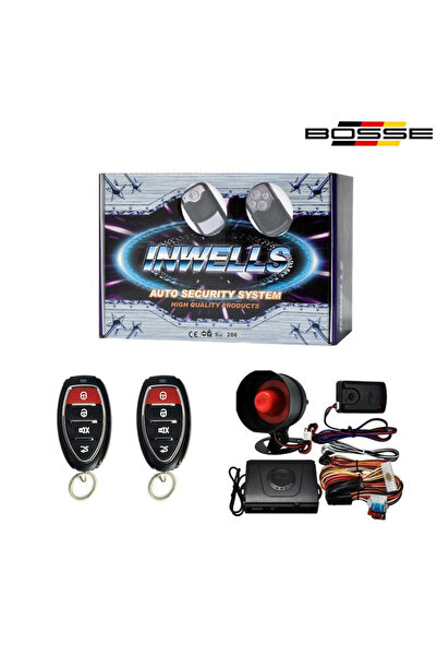BOSSE Oto Alarmı Araba Alarmı 2 Yıl Garantili 12 Volt 3863 inwells Serisi