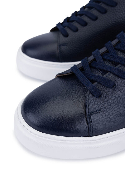 Tamer Tanca Erkek Hakiki Deri Lacivert Sneakers & Spor Ayakkabı