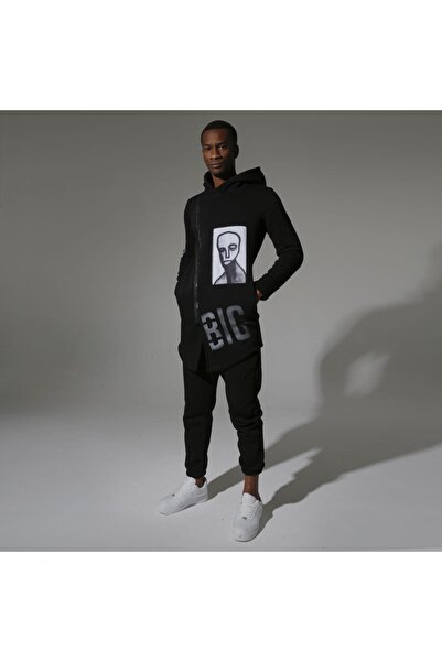 Superbluemexico Unisex Ψηφιακό Τυπωμένο Μαύρο Πόντσο