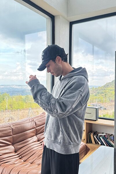 Flaw Wear Κεντημένο φούτερ με φερμουάρ