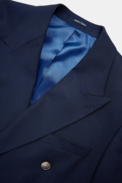 W Collection Dark Blue Buttoned Jacket