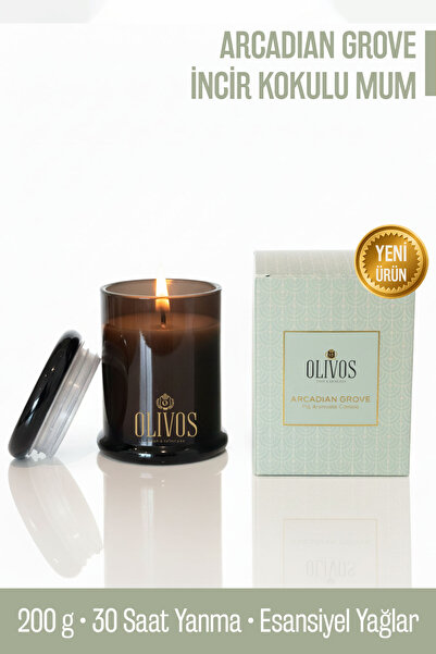 Olivos Arcadian Grove İncir Kokulu Mum 200 g | 30 Saat Yanma – Doğal & Sofist...