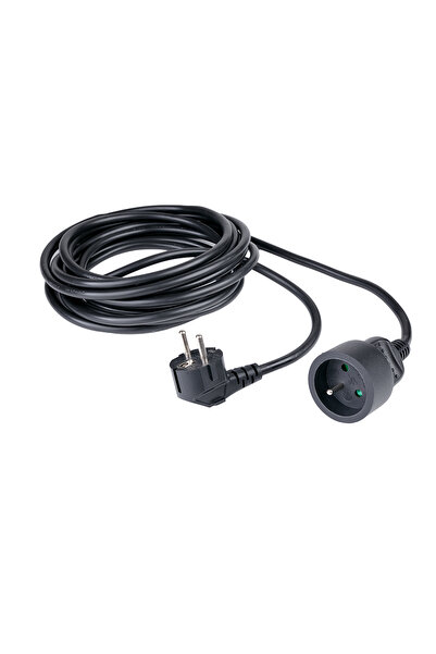 Other Prelungitor electric cu 1 priză, 5m, cu împământare - Negru
