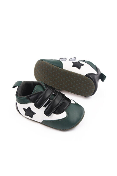 BebeNou Teniși pentru bebeluși albi și verzi - Star LIBC888-2-p13