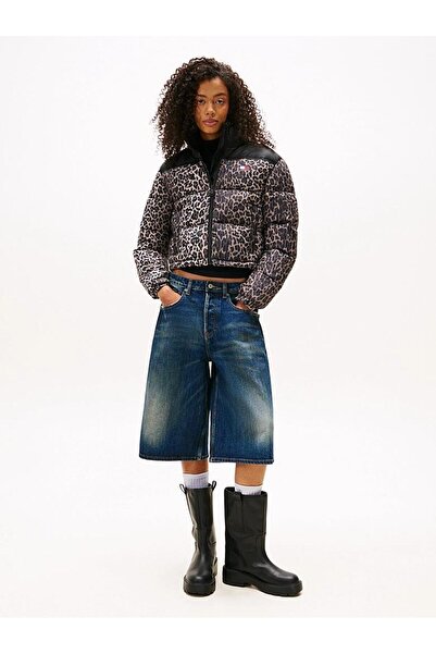 Tommy Hilfiger TJW CROPPED LEOPARD PUFFER