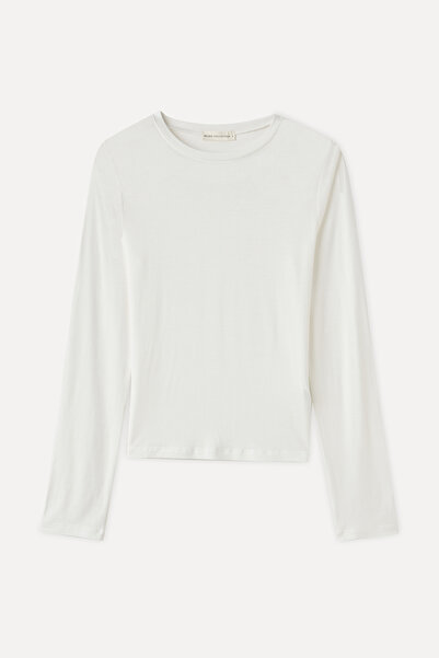 Mudo Modal Mixed Cycling Neck Long Sleeve T-Shirt