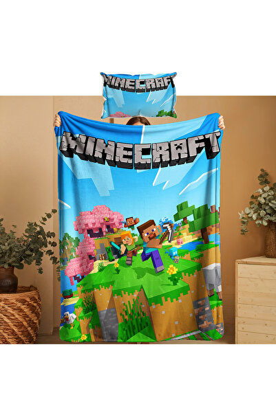 ACONCEPT MINECRAFT TEMALI İNCE BATTANİYE & YASTIK KILIFI