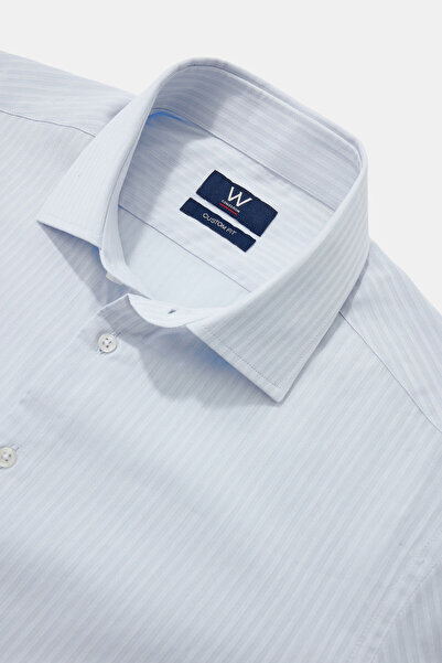 W Collection MAVİ UZUN KOLLU GÖMLEK