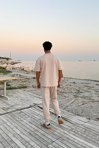 Flaw Wear Basic Stone Color Tracksuit Set