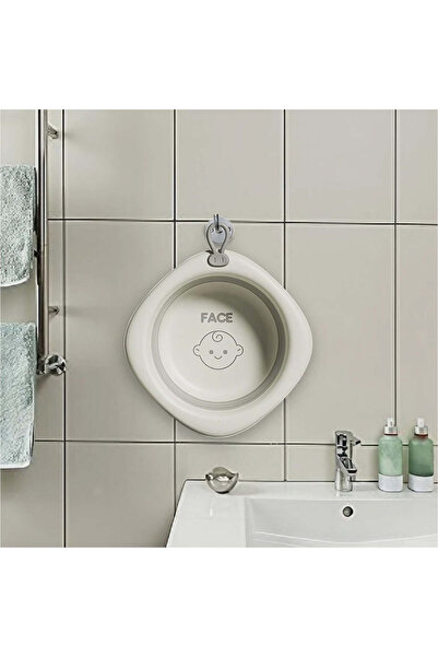 vivimall Foldable baby bathtub gray face | BabyFace