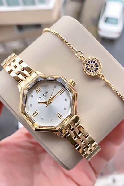Tom Jones kadın kol saati orjinal 3atm su gecirmez çelik 2 yıl garantili bile...