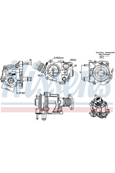 Nissens Supapa Egr Citroen Jumper 2 Bus/Jumper 2 Caroserie Fiat Ducato Bus/Du...