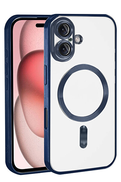 NewFace غطاء ZENGEZUR لهاتف آيفون 17 كروس مغناطيسي - أزرق داكن