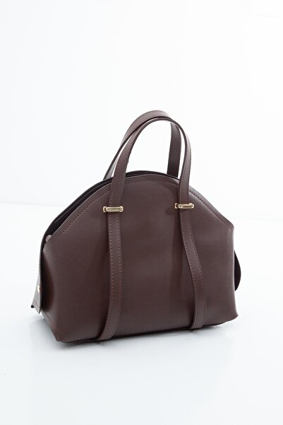 Armine TREND Zippered Hand and Shoulder Bag with Belt Strap-Brown Arm129