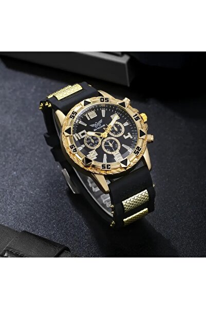 Feronnucci Men's Silicone Strap Luxury Sport Analog Wrist Watch 641