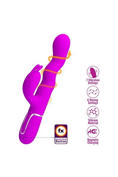 PRETTY LOVE Laursen intimate massager 1 purple with rotation