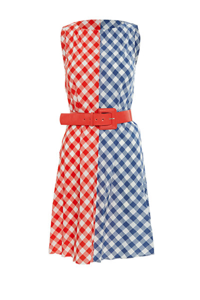 kiwebuy A Form Elbise İki Renk Elbise