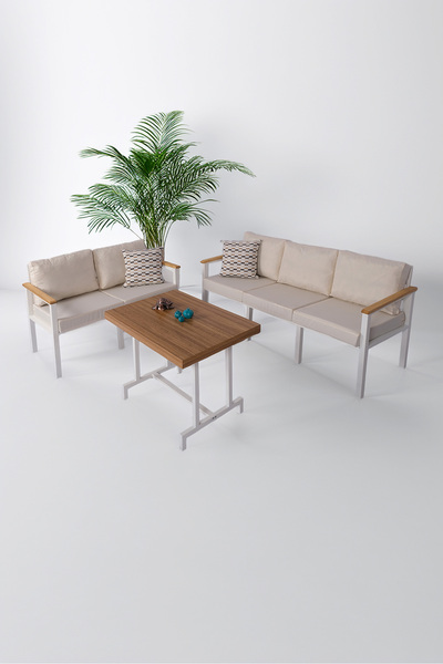neokas Balkon Mobilyası, Bahçe Takımı, Metal Teras Seti, Su İtişili Koltuklar...