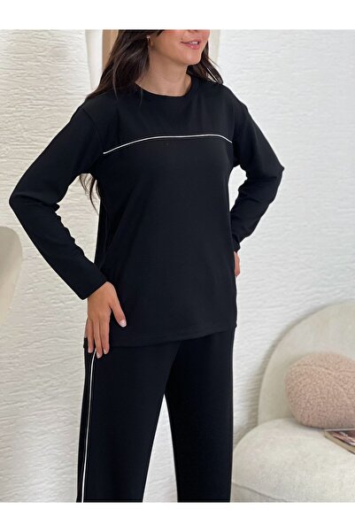 DE'VESTA BİYELİ MODAL İTHAL Kumaş Likralı Rahat Günlük Ve Şık Alt - Üst Takım Eşofman Takım