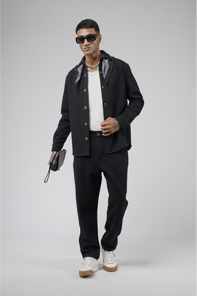 Butik Trend Biz Jacquard Regular Pants Shirt Men's Set