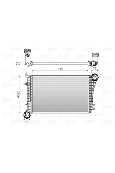 VALEO Intercooler Compresor Audi A3 Seat Altea/Leon/Toledo 3