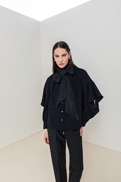 KAMEYA BOYUN BAĞLAMALI BLUZ 26W10847