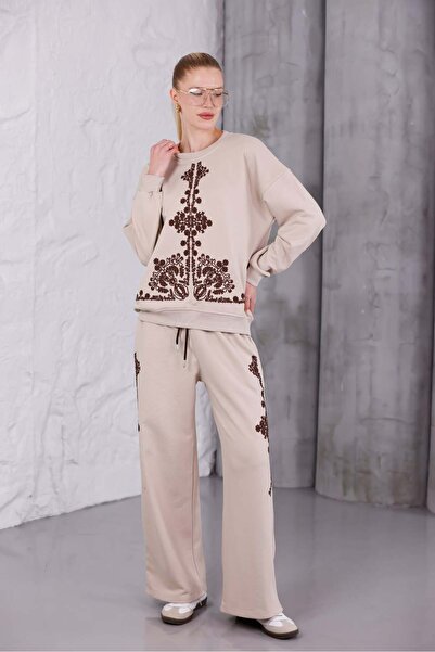 Pulli Collection Nakış Detaylı Oversize Eşofman Takımı