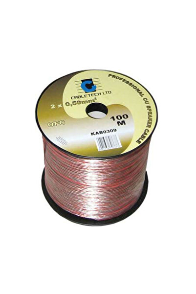 Cabletech Speaker cable 4mm OFC Roll 100m