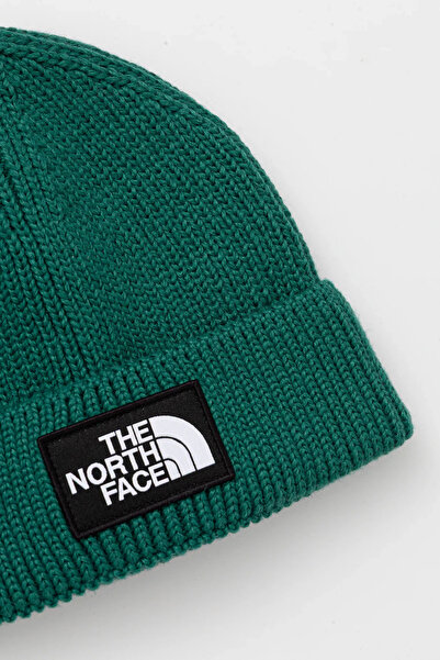 THE NORTH FACE Χειμερινό Καπέλο Πράσινο Σκούφο με Λογότυπο και Ραβδωτό Κουτί