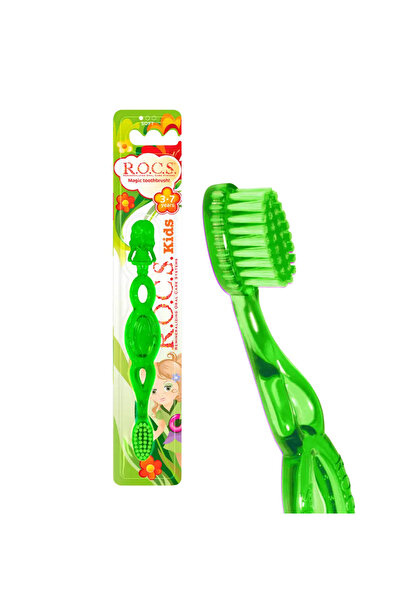 Rocss Rcs Kids 3-7 Years Old Children's Toothbrush - Soft Green (1 Piece)