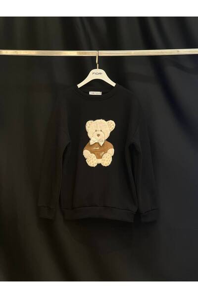 Şardonlu Ayıcık Desenli SweatShirt