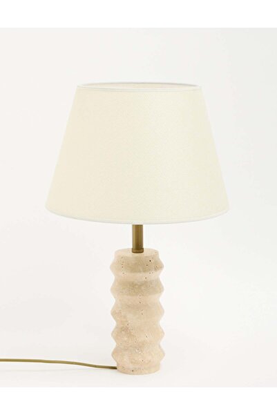 Maisonord Meya Travertine Lampshade with Fabric Hat