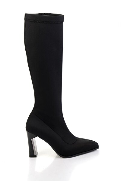 Bambi Siyah Kadın Çizme K03565090517