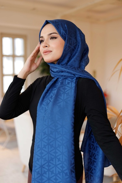 QASSA SHAL Denim Blue Shawl