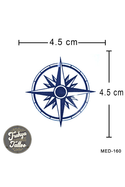 Trakya Tattoo Yarı Kalıcı Dövme Minimal Pusula Geçici Dövme