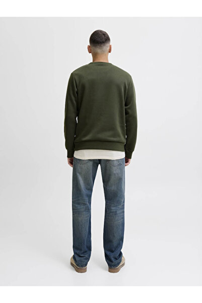 Jack & Jones Jjmakoto Khaki férfi pulóver 12278601