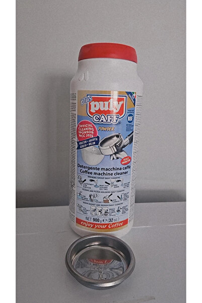Puly Caff KAHVE TEMİZLEME DETERJANI 900 GR METAL KÖR TAPA58 MM SET