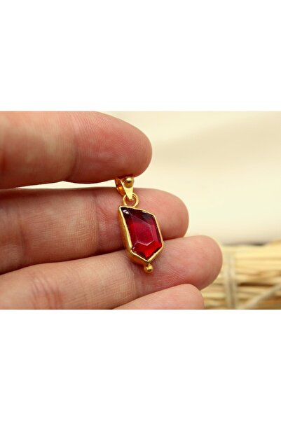 alpsilverart 925 Ayar Gümüş El İşi Yakut Taşlı Kolye – Zarif Otantik Stil Takı