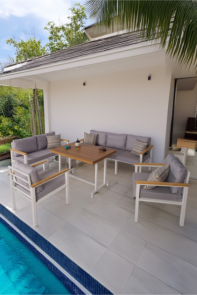 neokas Balkon Mobilyası, Bahçe Takımı, Metal Teras Seti, Su İtişili Koltuklar...