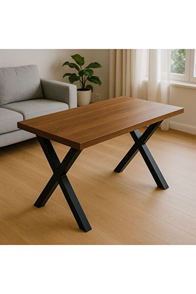 BRK Design Kare Ceviz Mutfak Yemek Ofis Balkon Masası