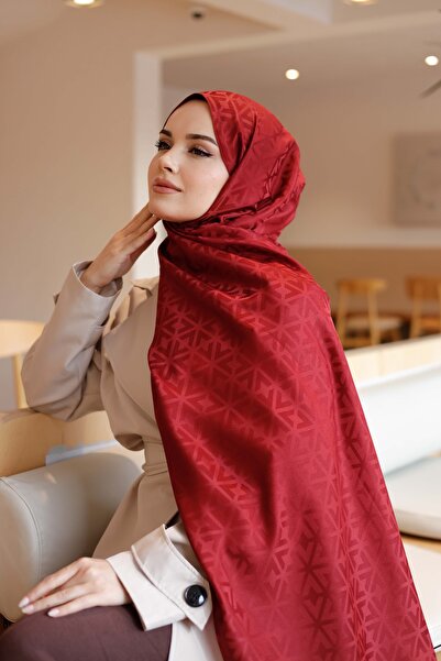 QASSA SHAL Claret Red Shal
