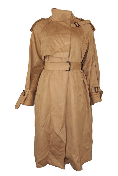 ONLY Emmy Brown Coat - S, Brown, 91% Polyester 9% Spandex