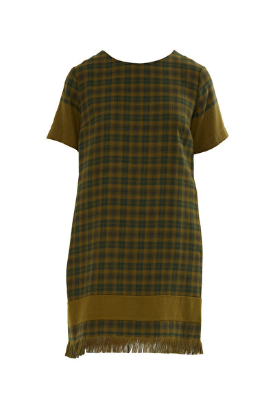 GIZIA CASUAL Kontrast Renk Detaylı Elbise