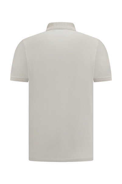 Hatemoğlu Khaki Regular Fit Polo Neck Cotton T-Shirt