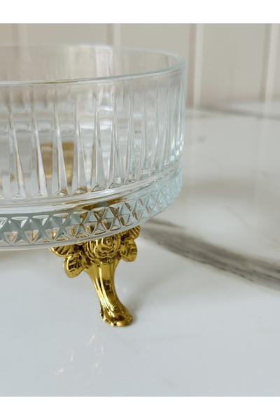 Melinda Gold Plated Mini Multi-Purpose Bowl with Stand